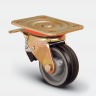 ED01 VBR 200 F Большегрузное колесо резина-чугун Д-200 мм. с тормозом