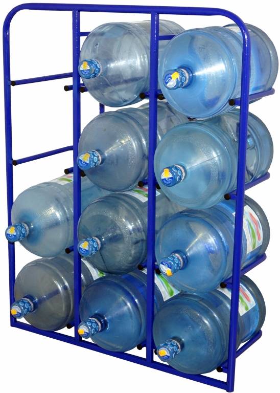 СВД-12 Стеллажи специализированные для 12-ти бутылей объемом 19 литров