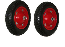 Комплект пенополиуретановых колес Д-350 мм