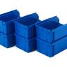 Пластиковый ящик Стелла-техник V-1-К6-синий , комплект 6 штук
