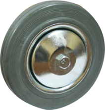 C46f Промышленное колесо серая резина Д-100 мм.