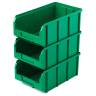 Пластиковый ящик Стелла-техник V-3-К3-зеленый , комплект 3 штуки