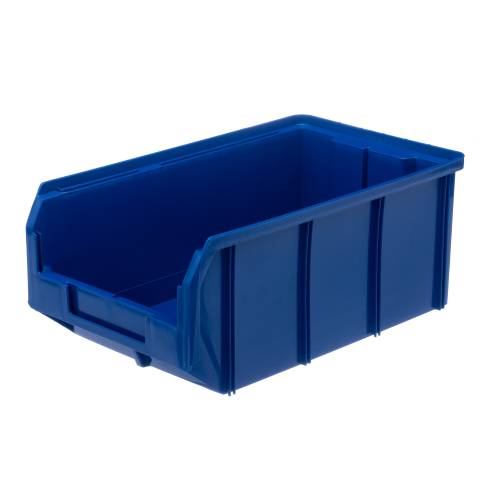 Пластиковый ящик Стелла-техник V-3-К3-синий , комплект 3 штуки