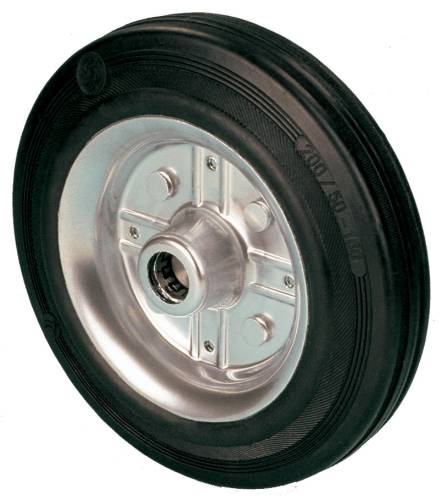 С46 Промышленное колесо черная резина Д-100 мм.